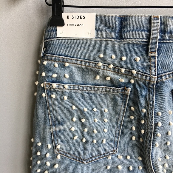 NWT. B sides Stowe Jean Allen Lt. Vintage French Knot Hand Embroider - Picture 11 of 16